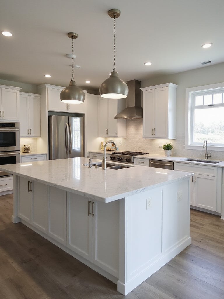Modern kitchen with DIY and professional design elements showcasing a beautiful renovation